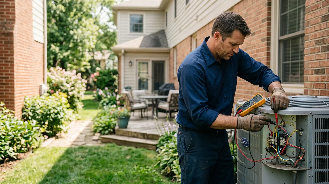 HVAC technician working near Tallmansville, WV